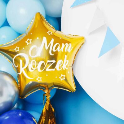 Balon z helem: Gwiazdka, Mam Roczek, 18″ Balony na Roczek Szalony.pl - Sklep imprezowy 9