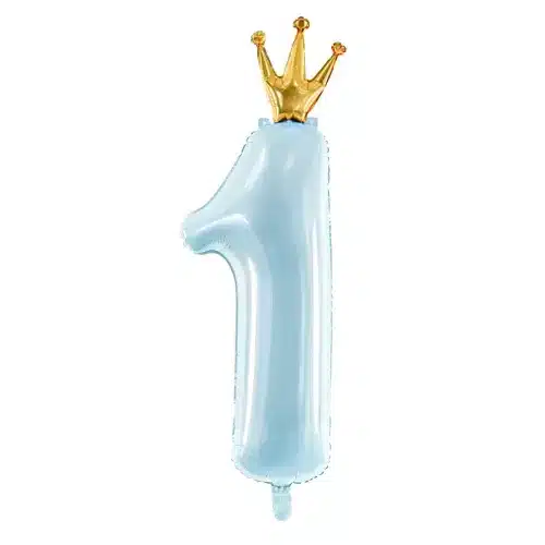 Balon z helem: Jedynka z koroną, niebieska 12×35″ Balony z helem Sprawdź naszą ofertę. Sklep imprezowy Szalony.pl. 5