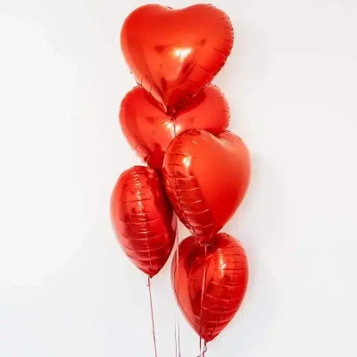 Bukiet balonowy: Little Red Hearts, napełniony helem Balony na dzień Babci i Dziadka Szalony.pl - Sklep imprezowy