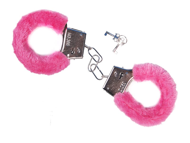Kajdanki z różowym futerkiem Prezent na Dzień Kobiet Szalony.pl - Sklep imprezowy