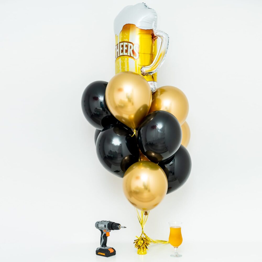 Bukiet balonowy: Beer Time, napełniony helem