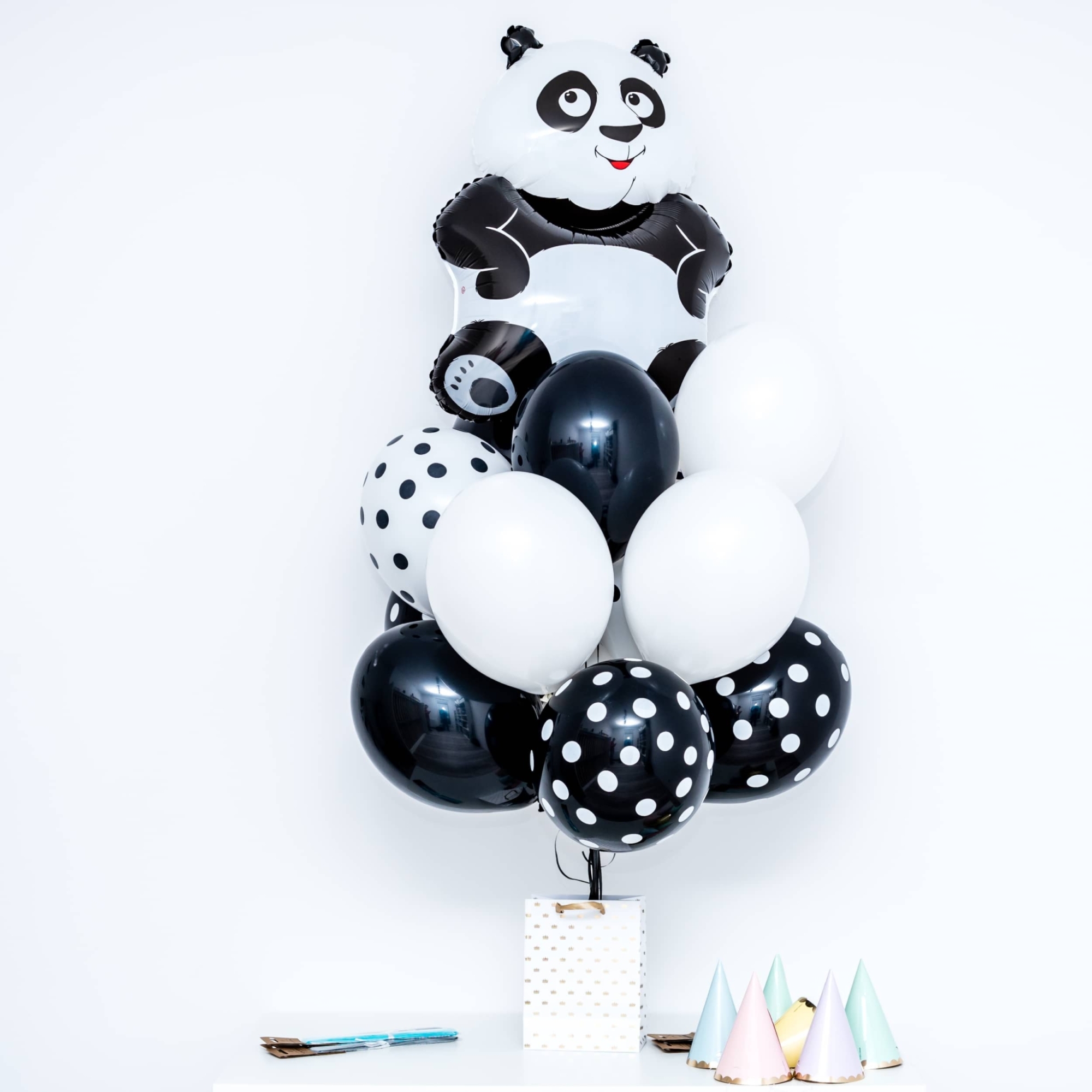 Bukiet balonowy: Cute Panda, napełniony helem Balony dla Dziecka Szalony.pl - Sklep imprezowy