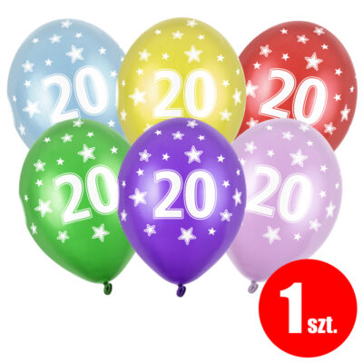 Balon z helem: 18 Urodziny, 30 cm, mix, (1 szt.) – 18 urodziny – Szalony.pl
