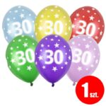 Balon z helem: 18 Urodziny, 30 cm, mix, (1 szt.) – Balony z helem (Trójmiasto) – Szalony.pl