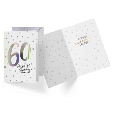 Kartka okolicznościowa – 60 urodziny Kartki na 60 urodziny Szalony.pl - Sklep imprezowy 3
