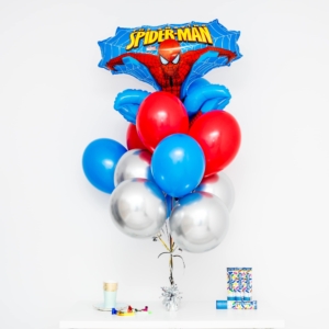Bukiet balonowy: BIG SPIDERMAN, napełniony helem Balony dla Dziecka Sprawdź naszą ofertę. Sklep imprezowy Szalony.pl.