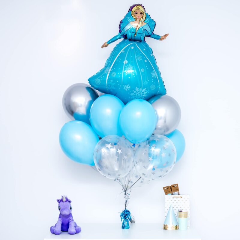 Bukiet balonowy: PRINCESS ELSA, napełniony helem Balony dla Dziecka Szalony.pl - Sklep imprezowy 2