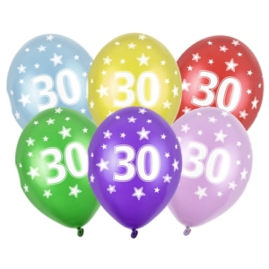 Balon z helem: 30 Urodziny, mix, 30 cm Szalony.pl