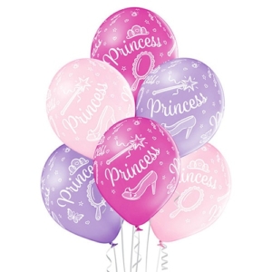 Balon z helem: Princess, mix, 30 cm Szalony.pl