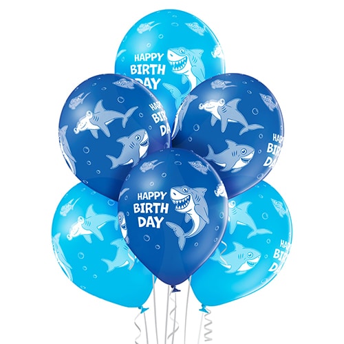 Balon z helem: Rekiny, mix, 30 cm Balony na Urodziny Sprawdź naszą ofertę. Sklep imprezowy Szalony.pl. 4