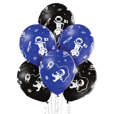 Balon z helem: Kosmos, mix, 30 cm Balony dla Dziecka Szalony.pl - Sklep imprezowy