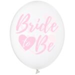Balon z helem: Bride to Be, przeźroczysty, 30 cm – Balony z helem (Trójmiasto) – Szalony.pl
