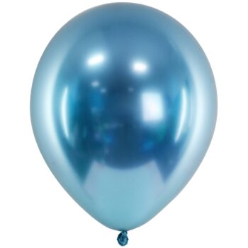Balon z helem: Glossy, niebieski, 30 cm – Balony z helem (Trójmiasto) – Szalony.pl