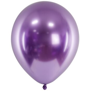 Balon z helem: Glossy, fioletowy, 30 cm – Balony z helem (Trójmiasto) – Szalony.pl