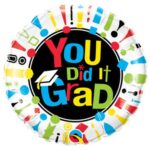 Balon bez helu: You did it GRAD! 18″ – Balony bez helu – Szalony.pl