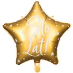 Balon bez helu: Sto lat, gwiazdka, złota, 19". Szalony.pl - Sklep imprezowy. Balon bez helu: Sto lat, gwiazdka, złota, 19". Szalony.pl - Sklep imprezowy.