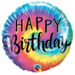 Balon foliowy – Happy Birthday, kolorowy, 18″ – Balony bez helu – Szalony.pl