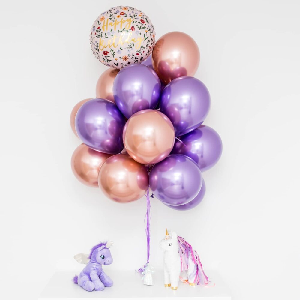 Bukiet balonowy: SWEET FLOWERS, napełniony helem