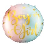 Balon bez helu: Boy or Girl, 45cm – Balony bez helu – Szalony.pl