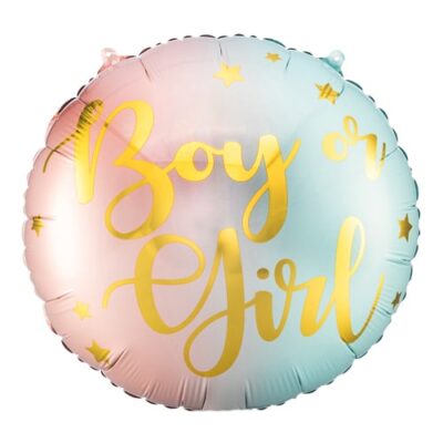 Balon z helem: Boy or Girl, 18″ Balony na Narodziny Szalony.pl - Sklep imprezowy