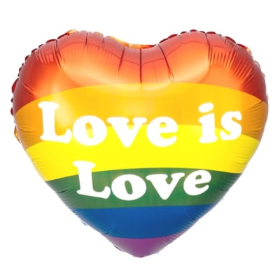 Balon bez helu: Love is love, 45cm Balony bez helu Szalony.pl - Sklep imprezowy