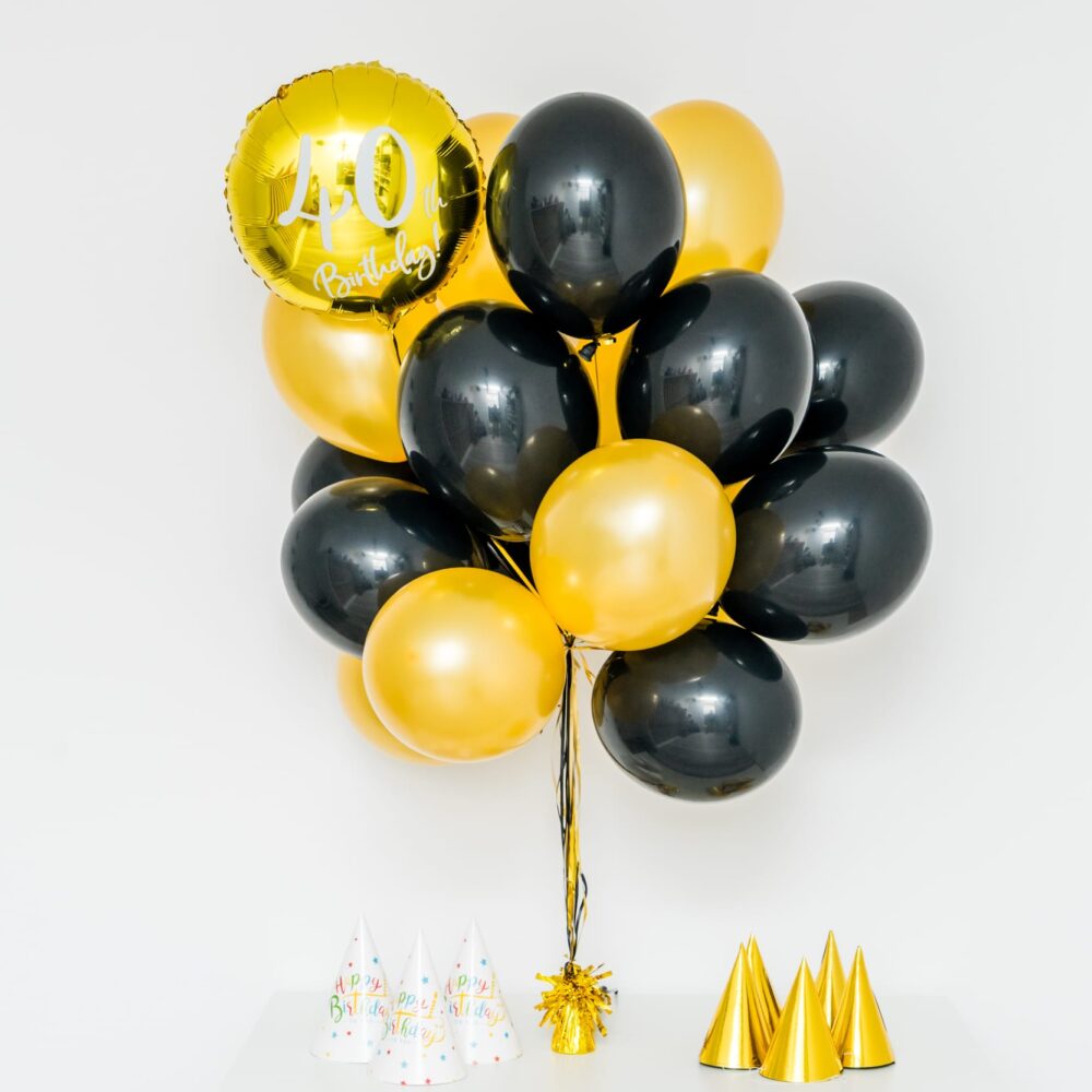 Bukiet balonowy: PERFECT AGE, napełniony helem