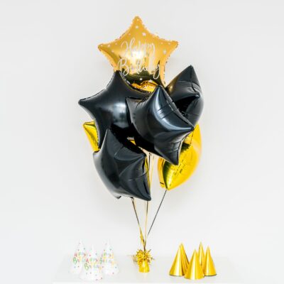 Bukiet balonowy: ELEGANT BIRTHDAY 2, napełniony helem Balony z helem Szalony.pl - Sklep imprezowy