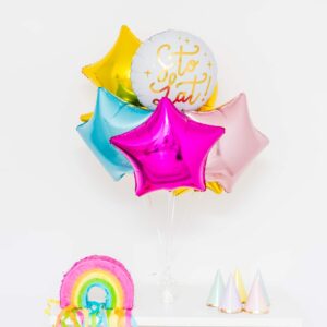 Bukiet balonowy: PLAYFUL BIRTHDAY 1, napełniony helem Szalony.pl