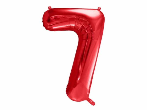 Balon bez helu: Cyfra 7 – 86cm, czerwona Balony cyfry - 86 cm Sprawdź naszą ofertę. Sklep imprezowy Szalony.pl. 2