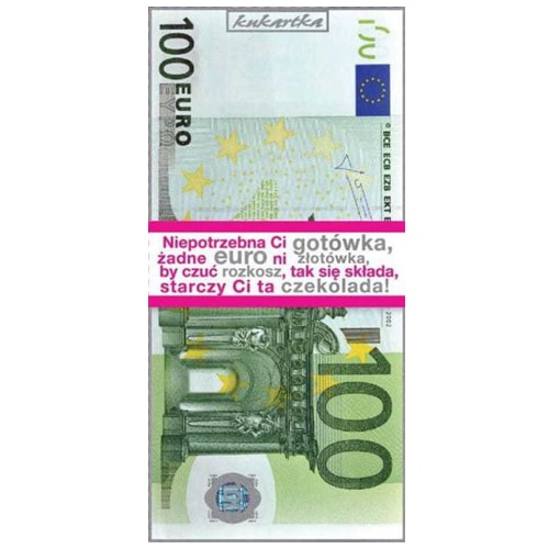 Czekolada – 100 euro Czekolada Sprawdź naszą ofertę. Sklep imprezowy Szalony.pl. 2