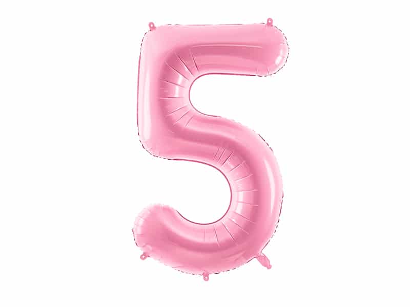 Balon z helem: cyfra 5, różowa, 86 cm Balony na 50 urodziny Sprawdź naszą ofertę. Sklep imprezowy Szalony.pl. 2