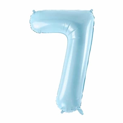 Balon z helem: cyfra 7, niebieska, 86 cm Balony na 70 urodziny Szalony.pl - Sklep imprezowy