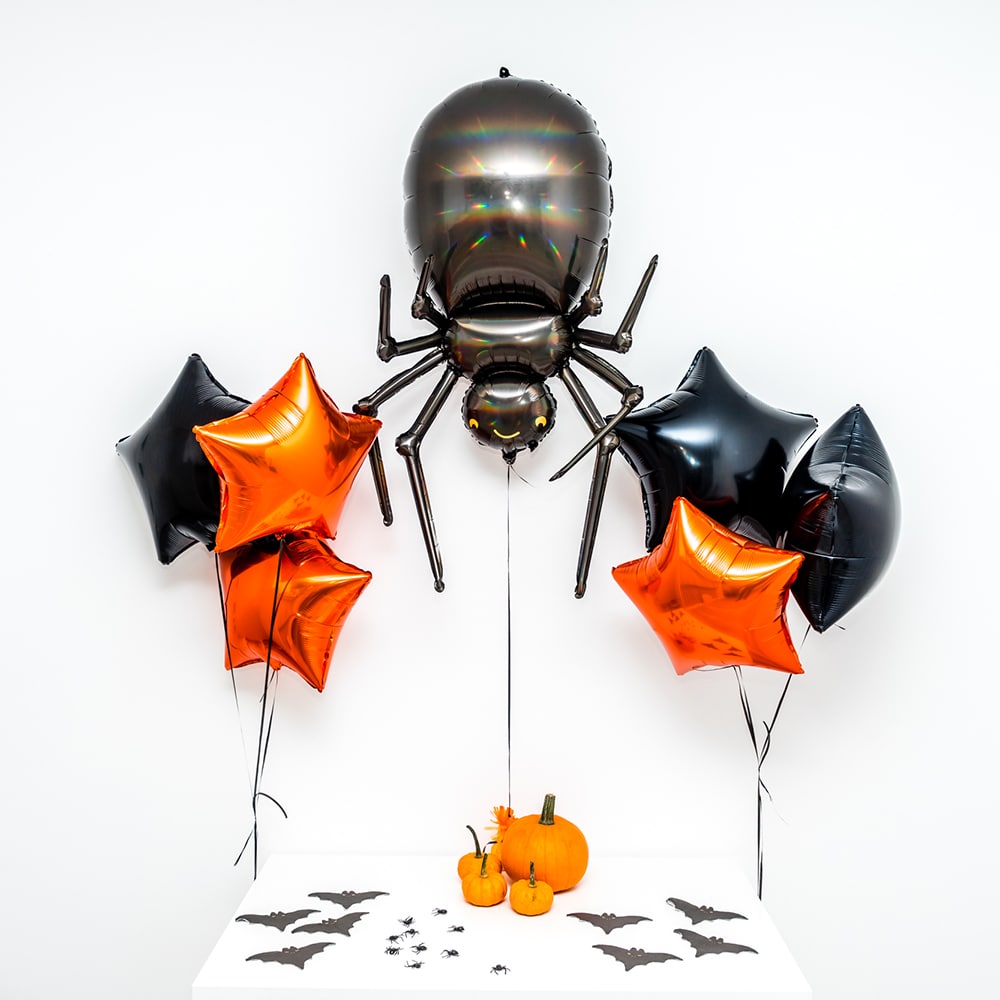Bukiet balonowy: TERRIBLE SPIDER, napełniony helem Balony z helem Szalony.pl - Sklep imprezowy