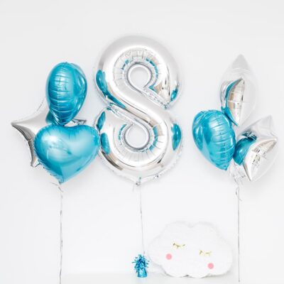 Bukiet balonowy: BIRTHDAY BOY, napełniony helem Balony na Roczek Szalony.pl - Sklep imprezowy