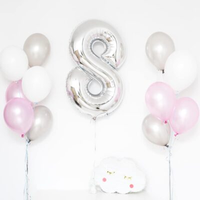 Bukiet balonowy: SILVER KIDS, napełniony helem Balony na Roczek Szalony.pl - Sklep imprezowy