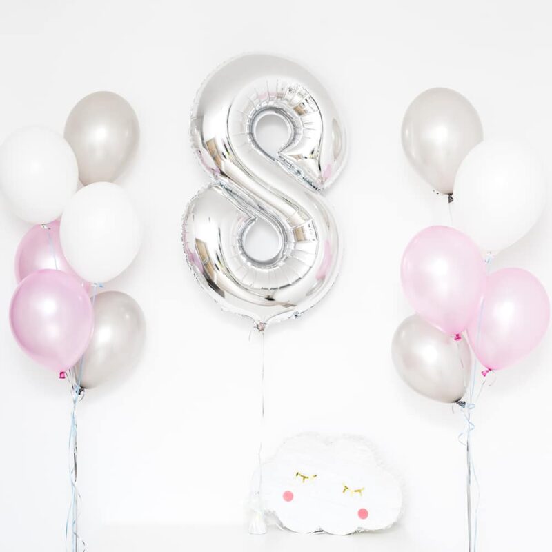 Bukiet balonowy: SILVER KIDS, napełniony helem Balony na Roczek Szalony.pl - Sklep imprezowy 2