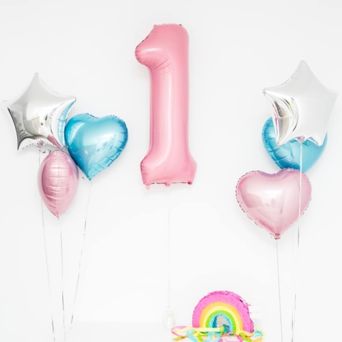 Bukiet balonowy: CUTE KIDS, napełniony helem Balony na Roczek Sprawdź naszą ofertę. Sklep imprezowy Szalony.pl. 3