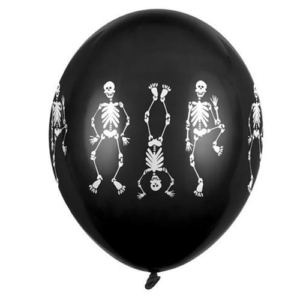 Balon z helem: Kościotrupy, 30 cm Balony na Halloween Sprawdź naszą ofertę. Sklep imprezowy Szalony.pl.