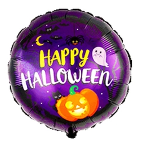 Balon z helem: Happy Halloween, 18 cali Balony na Halloween Sprawdź naszą ofertę. Sklep imprezowy Szalony.pl.