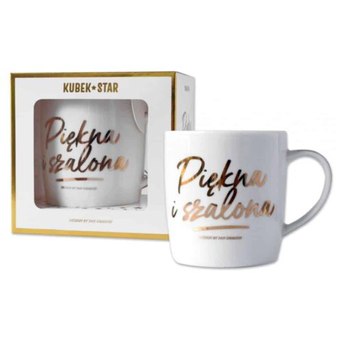 Kubek STAR - Piękna i Szalona, 330ml