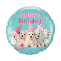 Balon bez helu: Pieski, okrągły, 18″ – Balony bez helu – Szalony.pl