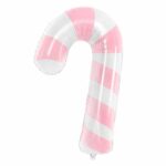 Balon bez helu: Cukrowa laska, różowa, 19.5×32″ – Balony bez helu – Szalony.pl