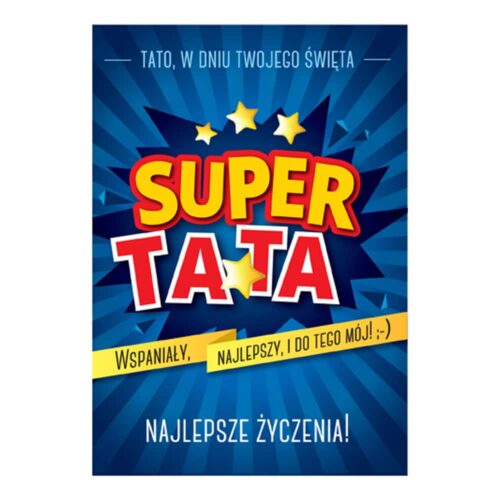 Kartka okolicznościowa - Super Tata