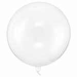 Balon gumowy – Kula, transparentny, 40cm. – Balony bez helu – Szalony.pl