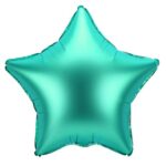 Balon foliowy - Gwiazdka, zielona, chrom, 19". Szalony.pl - Sklep imprezowy.