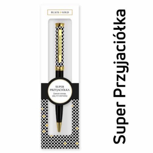 Długopis - Super przyjaciółka, gold