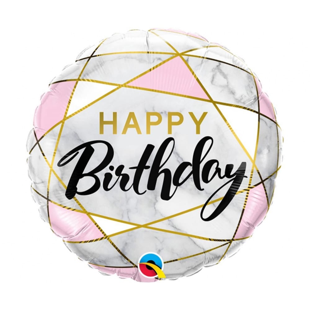 Balon bez helu: Happy Birthday, różowy, 18″ Balony bez helu Sprawdź naszą ofertę. Sklep imprezowy Szalony.pl. 2