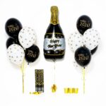 Bukiet balonowy: Medium Black Bottle 2026, napełniony helem – Bukiety balonowe (darmowa dostawa) – Szalony.pl