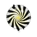 Balon bez helu: Lizak, czarno-biały – Balony bez helu – Szalony.pl