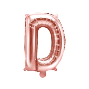 Balon na powietrze: litera “D”, złoto-różowe, 35 cm Szalony.pl